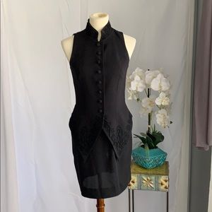 Vintage 2 piece dress vest and skirt size 6